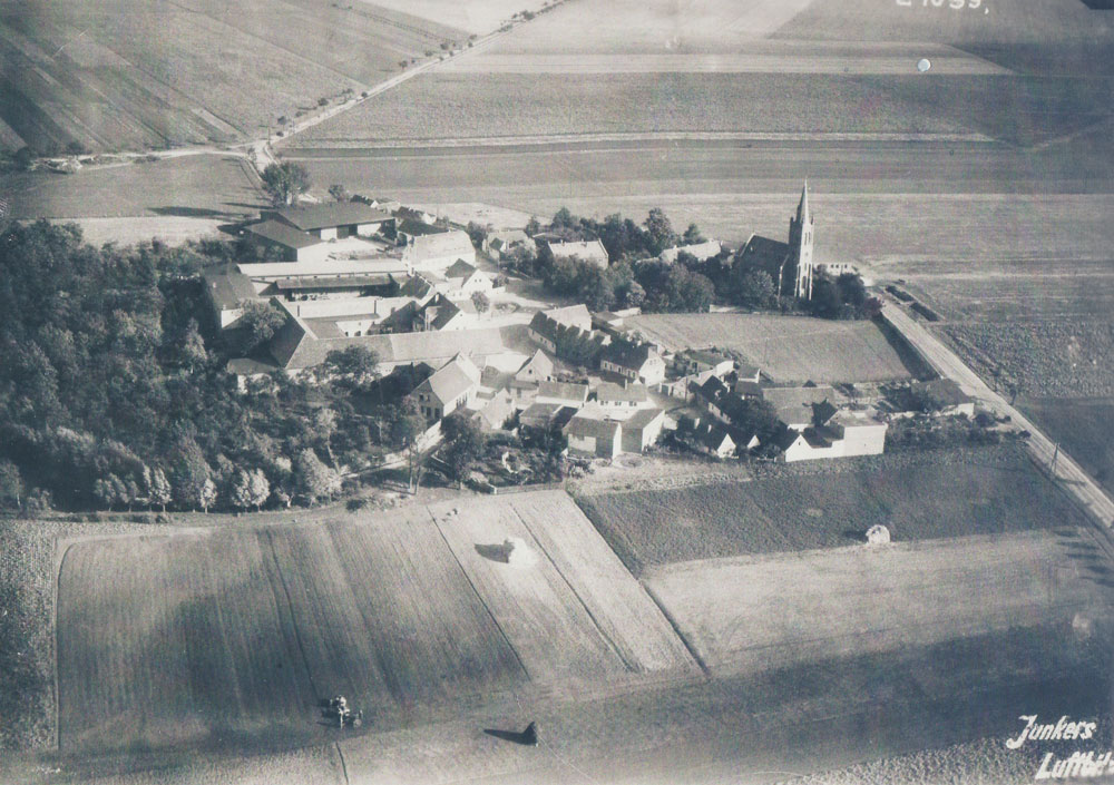 Thurau: Luftbild vor 1928